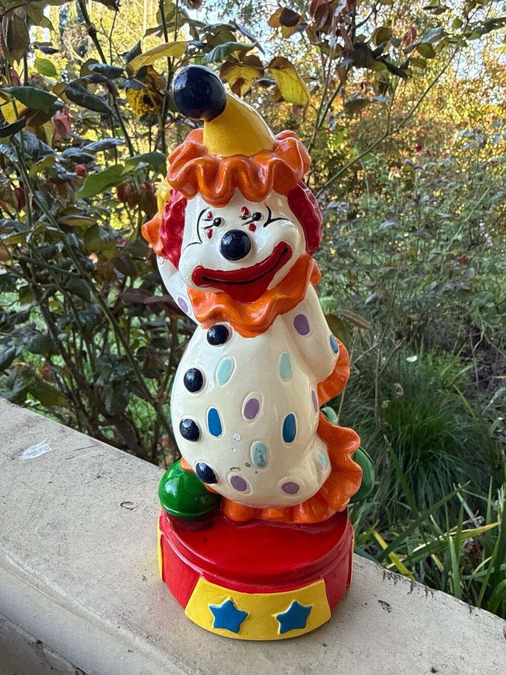 Vintage Smiling Clown Coin Bank